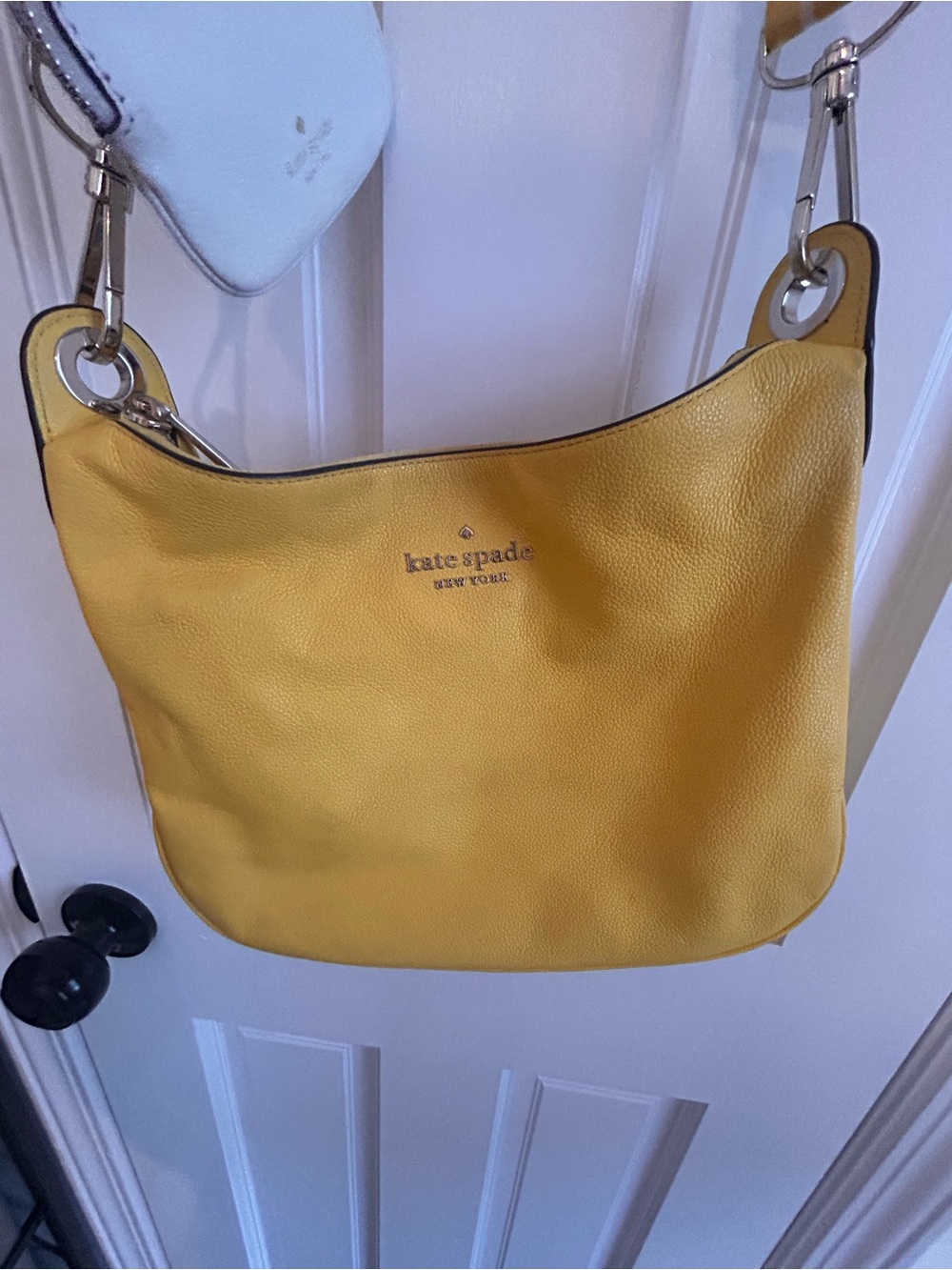 kate spade Yellow Leather Crossbody Bag with Gold Hardware - Picture 5 of 11